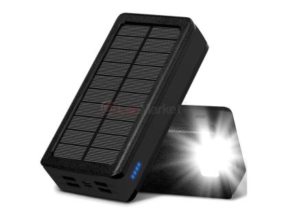 Powerbank PSOOO PS-400-5 50000mAh, DC:5V / 2.1A, 4*USB, LED, Black