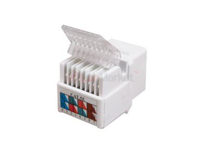Модуль узкий Keystone Jack RJ-45 кат.5E UTP, 17,2 мм, Q50