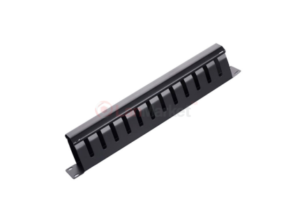 Кабельный органайзер с крышкой, 19", металл, 1U/12Port Q50
