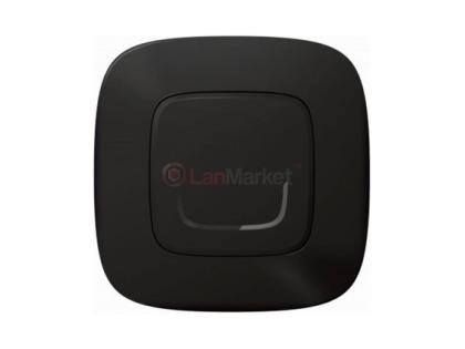 Умный беспроводной выключатель 1-клавишный Valena Allure with NETATMO, антрацит