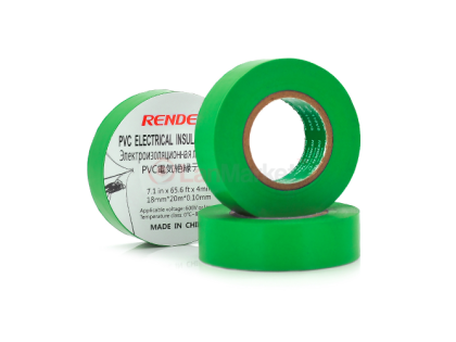 Изолента RENDER 0,19мм*16мм*7м (зеленая), 2000V