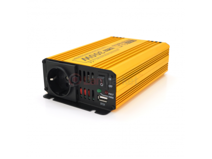 Инвертор напряжения Mexxsun MXSPSW-300, 12V / 220V, 300W с правильной синусоидой, 1 Shuko, клемные п