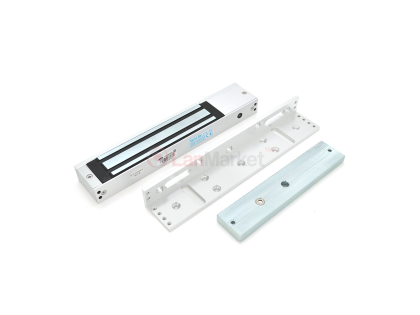 Электромагнитный замок MS-280LED + Уголок LS-280, до 280 кг, DC12V / 500mA, DC24V / 250mA. Размеры: 