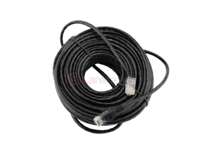 Патч-корд литой, UTP, RJ45, Cat.6, 15m, чорный, Cu (медь) 