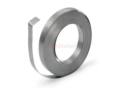 Лента бандажная 19*0.5MM-304, материал нержавейка, 30м