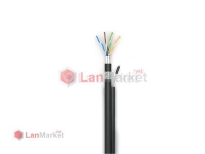Ok-net КППЭОт-ВП (100), 4x2x0.51, внешний, S-FTP, ПЭ медь, с тросом 1.5 мм, Cat5e, бухта 305 м