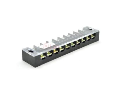 Клеммная колодка 10-разрядная TB-2510 25A / 600V, сечение провода 0,5-2,5мм2, 25 шт в упаковке, цена