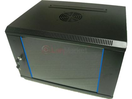 Шкаф настенный 12U 600х450 разборный  WMNC-12U-FLAT-AC-BLACK