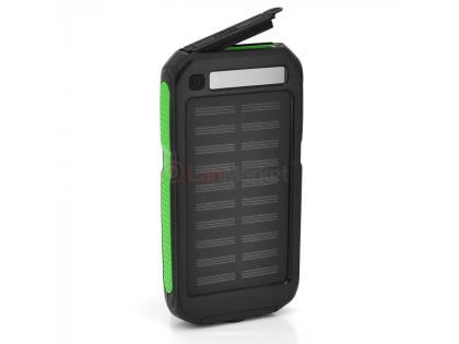 Power bank 12000 mAh Solar, (5V / 200mA), 2xUSB, 5V / 1A / 2.1A, USB &amp;lt;-&amp;gt; microUSB, уда