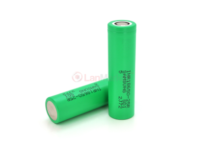 Аккумулятор 18650 Li-Ion Samsung INR18650-25R, 2500mAh, 20A, 4.2/3.6/2.5V, GREEN