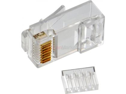 Коннектор Merlion RJ-45 8P8C UTP Cat-6 (50 шт/уп.), двойной