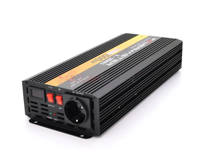 Инвертор напряжения POWERMASTER-1500 (900Вт), 12 / 220V, approximated, 1 универсальная розетка, клем