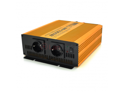 Инвертор напряжения Mexxsun MXSPSW-1000, 12V / 220V, 1000W с правильной синусоидой, 2 Shuko, клемные