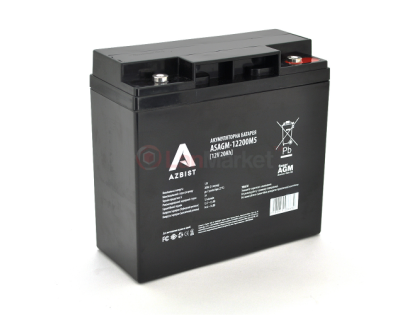 Аккумулятор Super AGM ASAGM-12200M5, Black Case, 12V 20.0Ah