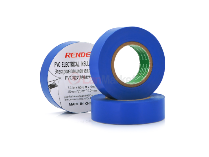 Изолента RENDER 0,19мм*16мм*7м (синяя), temp:-10+80&amp;deg;С, 2000V, растяж-180%, прочность 20Н / с