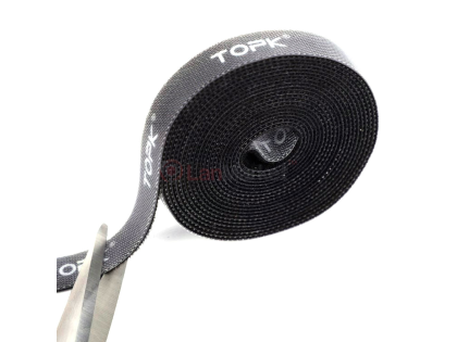 Стяжки на липучке ширина 20мм, рулон 50м, черные, цена за рулон