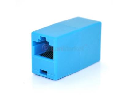 Соединитель RJ45 8P8C мама / мама RJ45 для соединения кабеля, голубой