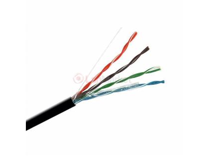 КНП UTP (4*2*0.5) 4p 24 AWG, (CCA), изоляция ПЭ, наружный, 305м, черный