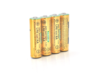 Батарейка щелочная MITSUBISHI 1.5V AA/LR6, 4S shrink pack, 200pcs/ctn