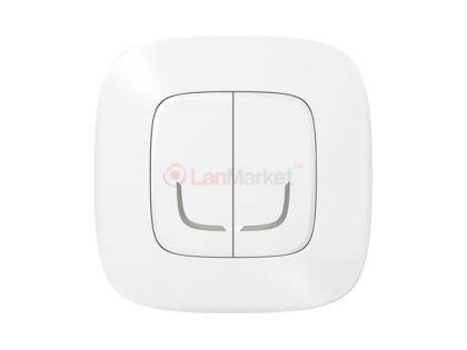 Умный беспроводной выключатель 2-клавишный Valena Allure with NETATMO, белый