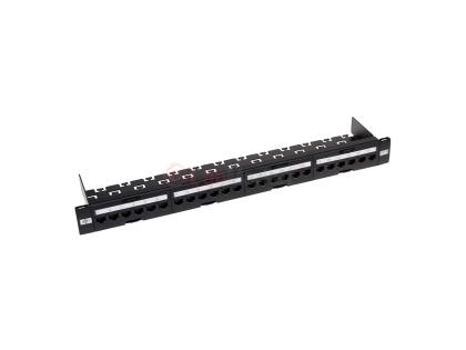 Патч-панель 19" 24хRJ-45 UTP 1U cat.6, в сборе