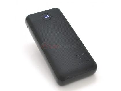 Power bank VEGER VP3008PD 30000mAh, Black, Blister