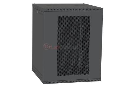 Шкаф настенный 22U 600x450 перф. дверь, черный