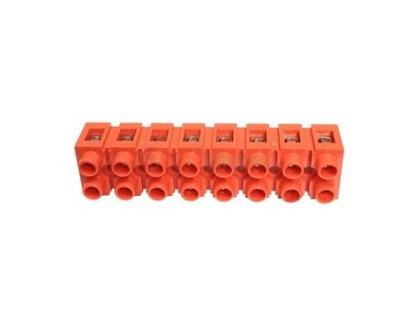 Клеммный блок H2519-8P 36A / 660V, материал медь, сечение провода 0.5-6мм2