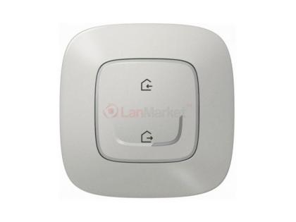 Главный беспроводной выключатель "Дома / Не дома" Valena Allure with NETATMO, алюминий