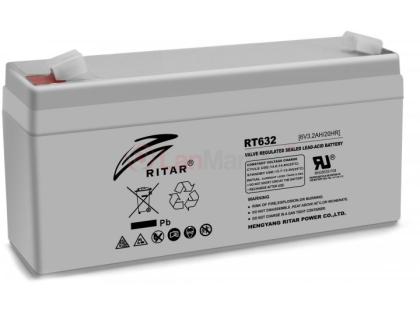 Аккумуляторная батарея AGM RT632, 6V