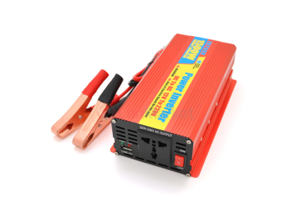 Инвертор напряжения ERYUAN EY-1500 (900Вт), 12 / 220V, approximated, 1 универсальная розетка+USB, кл