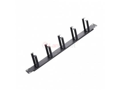Кабельный органайзер 19", корпус-металл + пластик, 1U/5 колец, Box, Q50