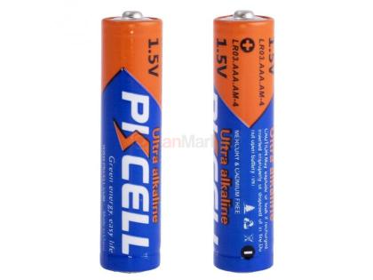 Батарейка щелочная PKCELL 1.5V AAA/LR03, 2 штуки shrink цена за shrink