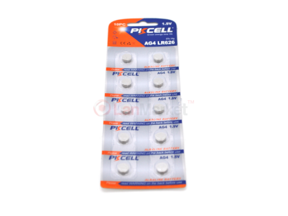 Батарейка щелочная PKCELL 1.5V AG4, 10 штук в блистере цена за блистер