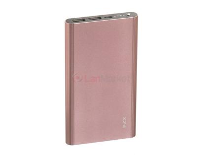 Power bank 20000mAh PZX-C158, USB-1A + mini USB +кабель USB micro, LED фонарик, Rose, Blister-BOX