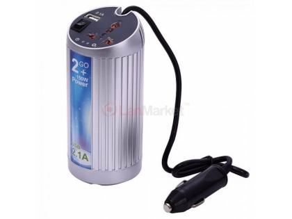 Инвертор напряжения в прикуриватель Voltronic, 150W, 12 / 220V, approximated, универсальная розетка,