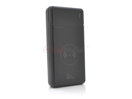 Power bank PLO-30 с беспроводной зарядкой 30000mAh, Black, Blister