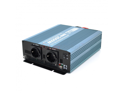 Инвертор напряжения Mexxsun MXS-2000, 12V / 220V, 2000W с модифицированной синусоидой, 2 Shuko, клем