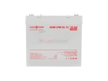 Аккумулятор гелевый LP-GL 12V - 55 Ah Silver