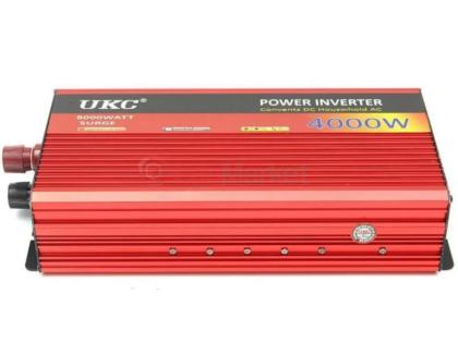 Инвертор напряжения UKC 4000ВА(2400Вт), 12 / 220V approximated, 1 универсальная розетка