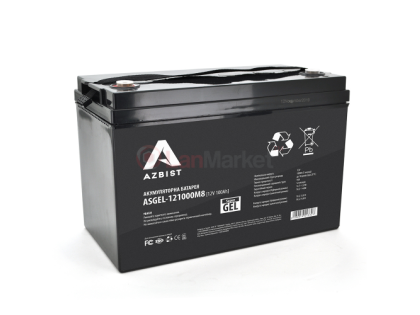 Аккумулятор Super GEL ASGEL-121000M8, Black Case, 12V 100.0Ah