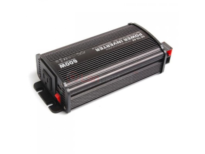 Инвертор напряжения Carspa-600-122 (600Вт), 12 / 220V, approximated, 1Shuko, USB, клеммы, Box Q15
