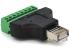Клемна колодка 8-розрядна + RJ45 8P8С тато, екранована