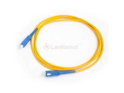 Патч-корд внутренний, SC/UPC-SC/UPC, SM, PVC, G652.D, 3 м