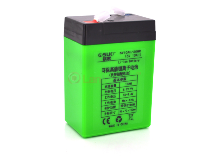 Аккумуляторная батарея 6V 10A с элементами Li-ion 18650 + зарядное устройство + крокодилы