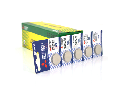 Батарейка литиевая MITSUBISHI CR2032 5pcs/card, 100pcs/inner box, 5000pcs/ctn
