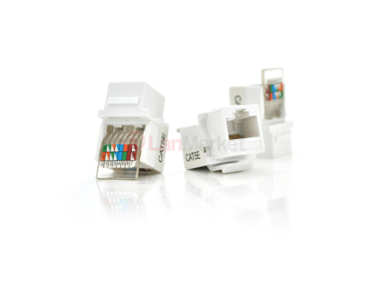Модуль узкий Keystone Jack RJ-45 кат.5E UTP, 20,1 мм, Q100