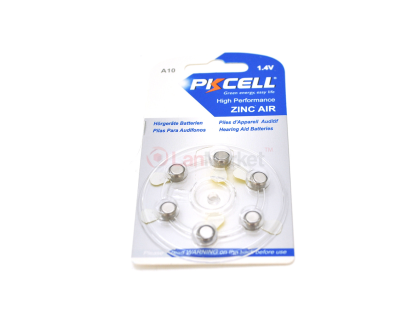 Батарейка воздушно цинковая PKCELL 1.4V ZA10, 6 штук в блистере, цена за блистер, Q