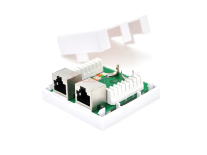 Розетка 8P8C RJ-45, кат 6, FTP, 2 порта