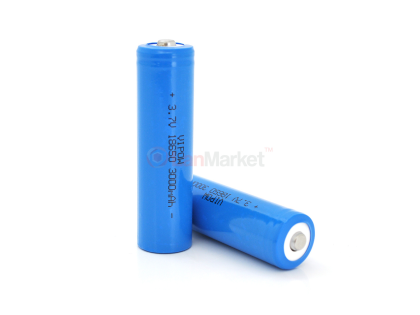 Аккумулятор 18650 Li-Ion Vipow ICR18650 TipTop, 3000mAh, Blue
